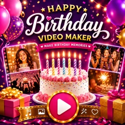 Happy Birthday Video Maker 아이콘