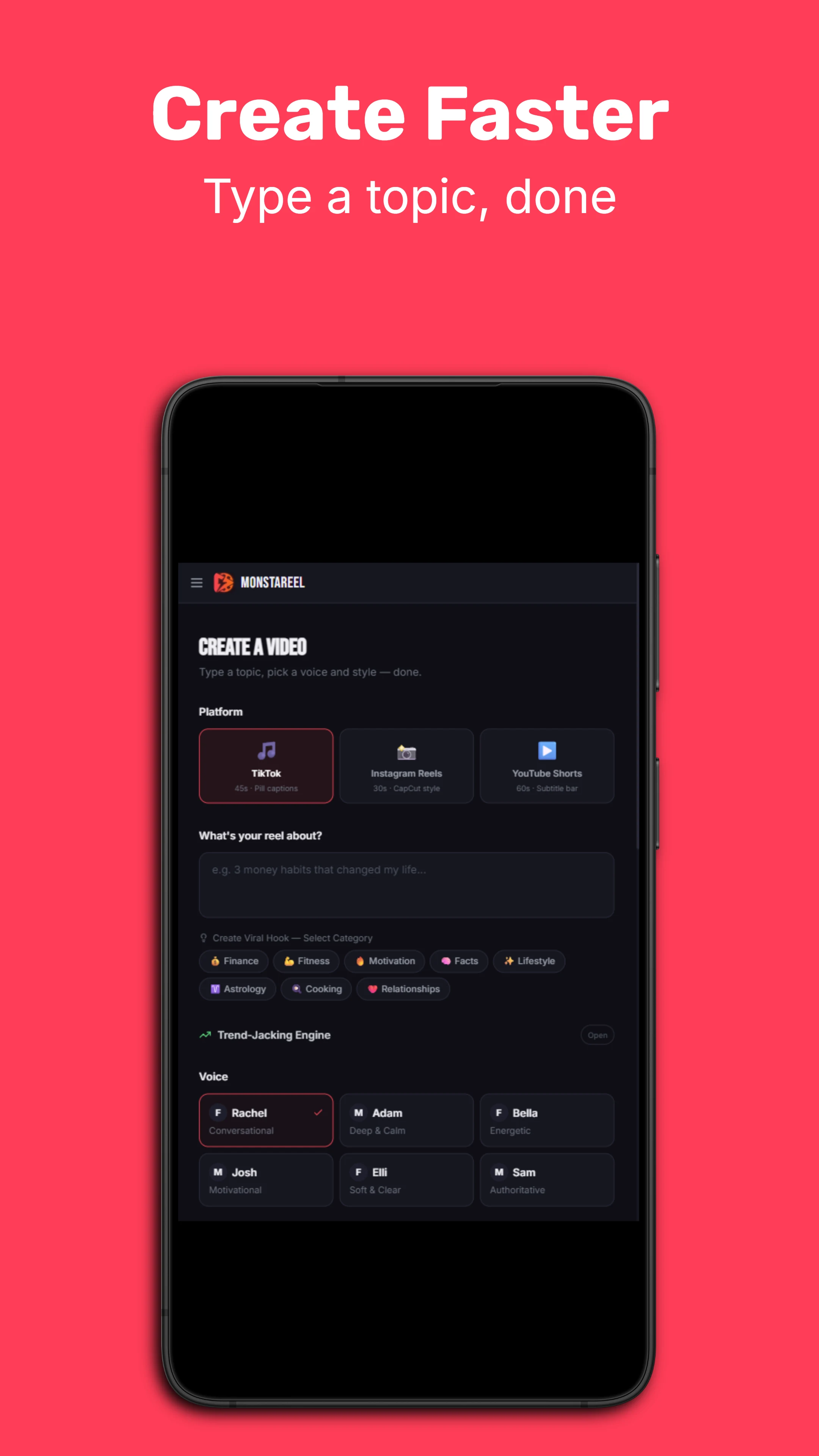 MonstaReel: Viral Reel Maker screenshot